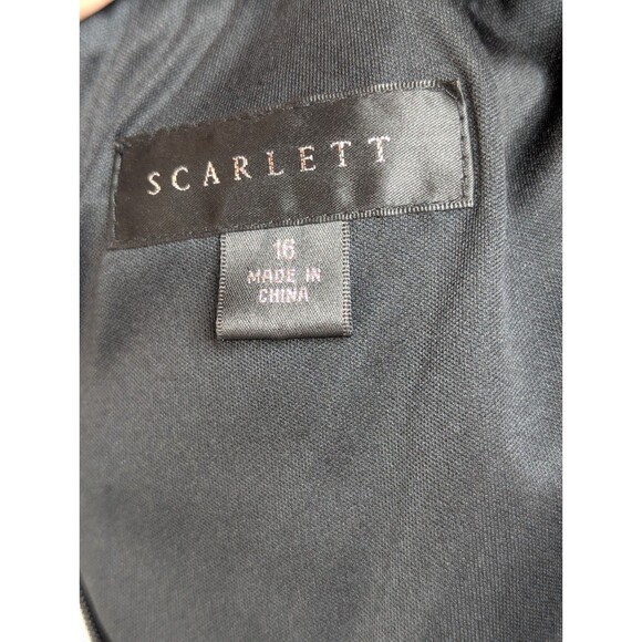 Women's Scarlett Black Lace Dress Sleeveless Stone Embellishments Size 16 - Picture 8 of 12